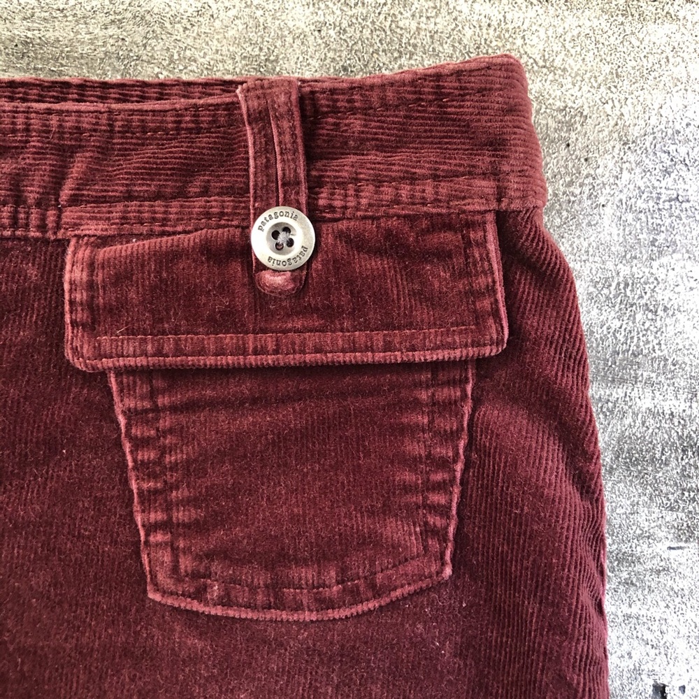 Patagonia Organic Cotton Corduroy Skirt Burgandy - Picture 5 of 9